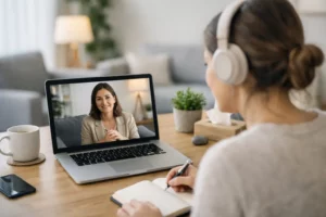 Como funciona terapia online na prática